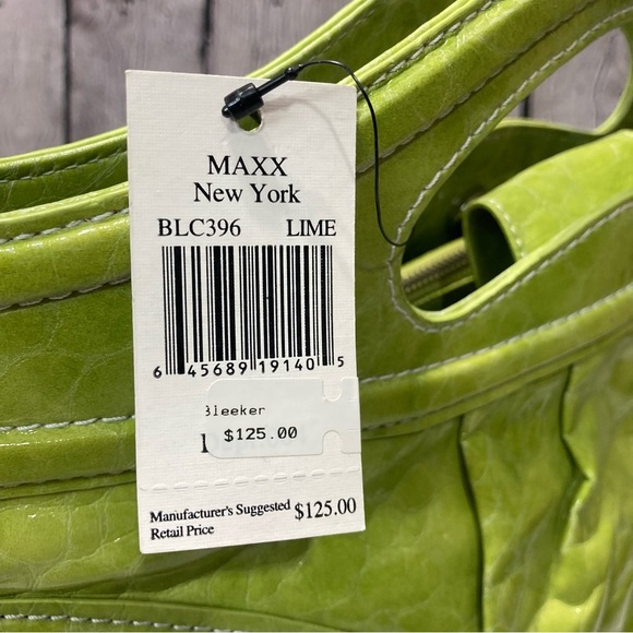 Lime Green designer bag by MAXX New York - Picture 12 of 12